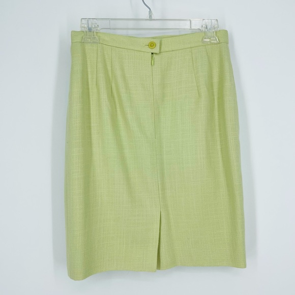 ✨Escada Margaretha Ley Skirt Suit Gold Logo Button - Picture 15 of 15